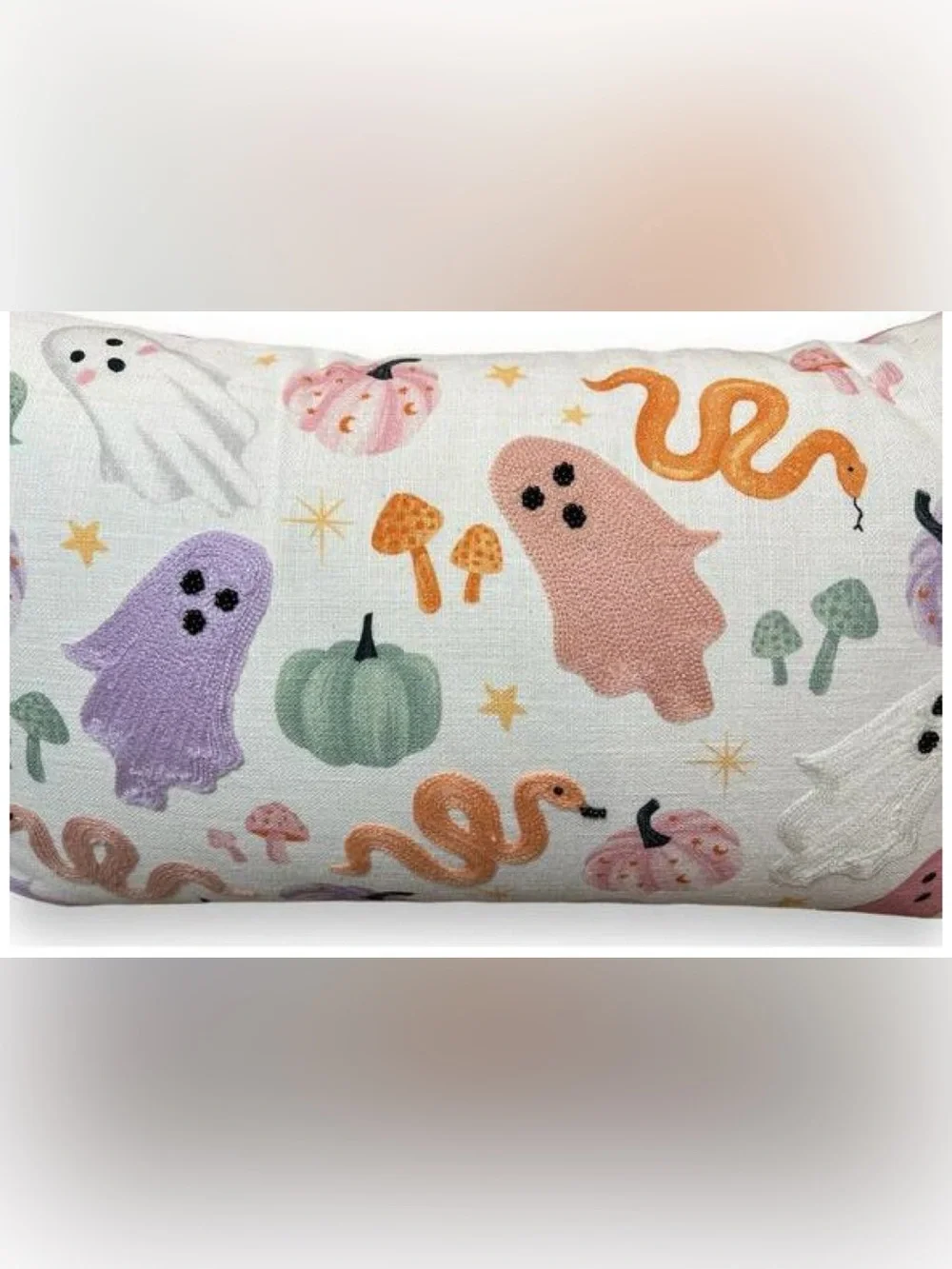 NEW Cupcakes and cashmere halloween ghost pumpkin pink decorative pillow